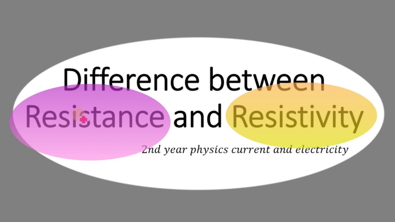 Difference between resistance and resistivity