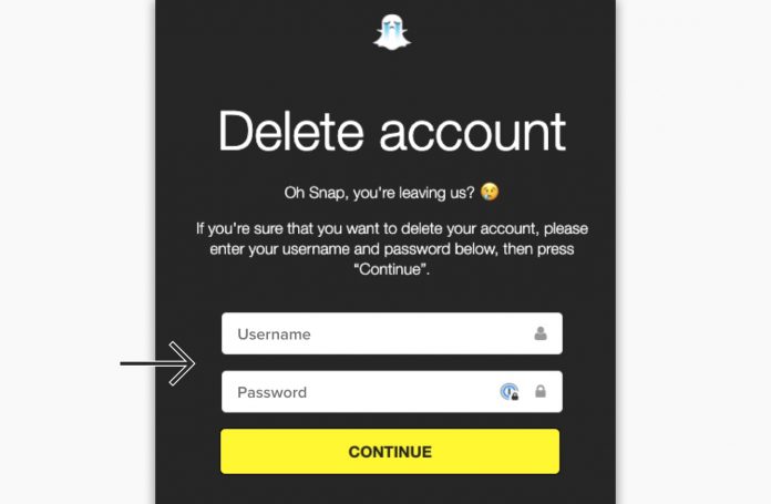 How to delete snapchat account?