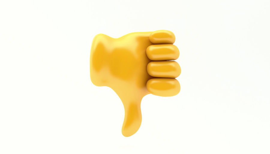 Thumbs down emoji